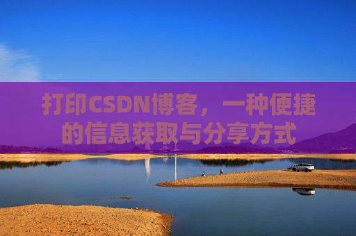 打印CSDN博客，一种便捷的信息获取与分享方式